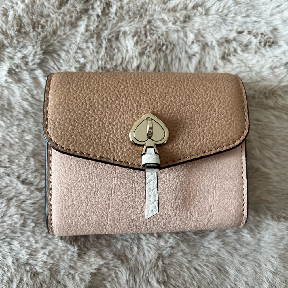 Kate Spade Tan and Pink Wallet